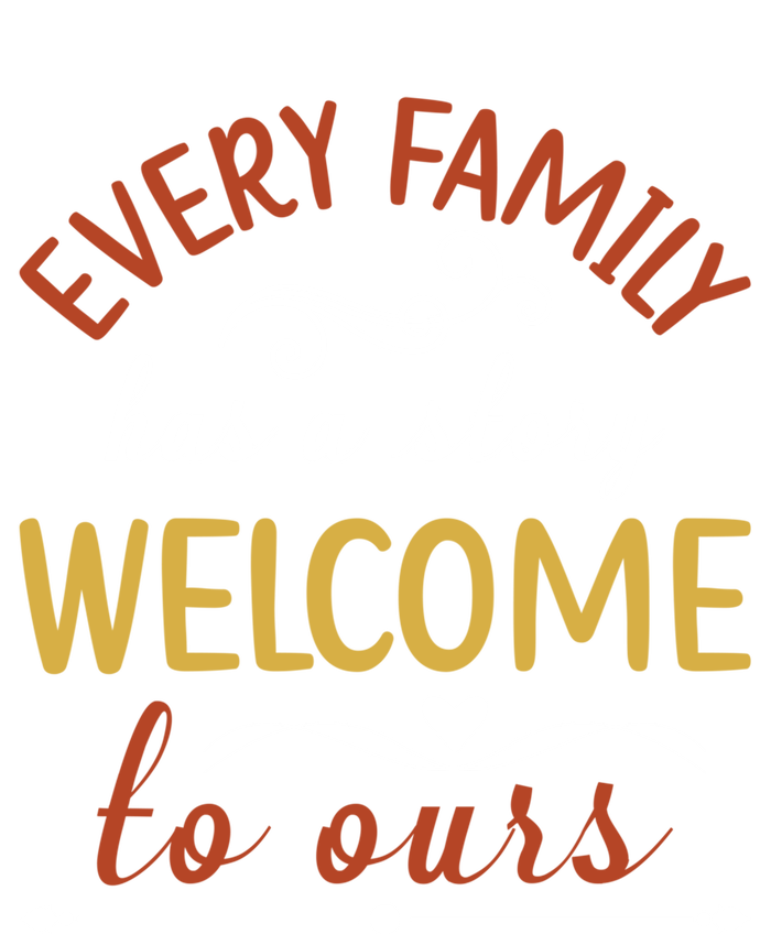 Every Family Has A Story Welcome To Ours Gift Women's Tri-Blend 3/4-Sleeve Raglan Shirt