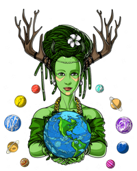 Gaia Greek Goddess Mother Earth Day Hippie Environt Witch Funny Gift Mousepad