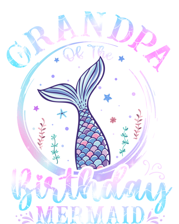 Grandpa Of The Birthday Mermaid Family Matching Party Squad Gift Coaster