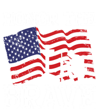 Honor The Brave Veteran Usa Flag American Memorial Day Gift Premium T-Shirt