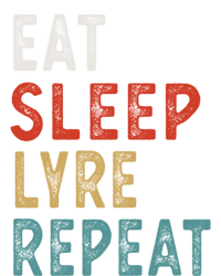 Eat Sleep Lyre Repeat Funny Player Gift Idea Vintage Retro Gift T-Shirt