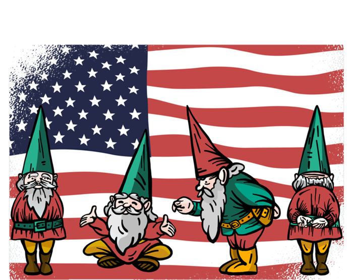 Gnomes 4th Of July Patrioticic American Flag Gift T-Shirt