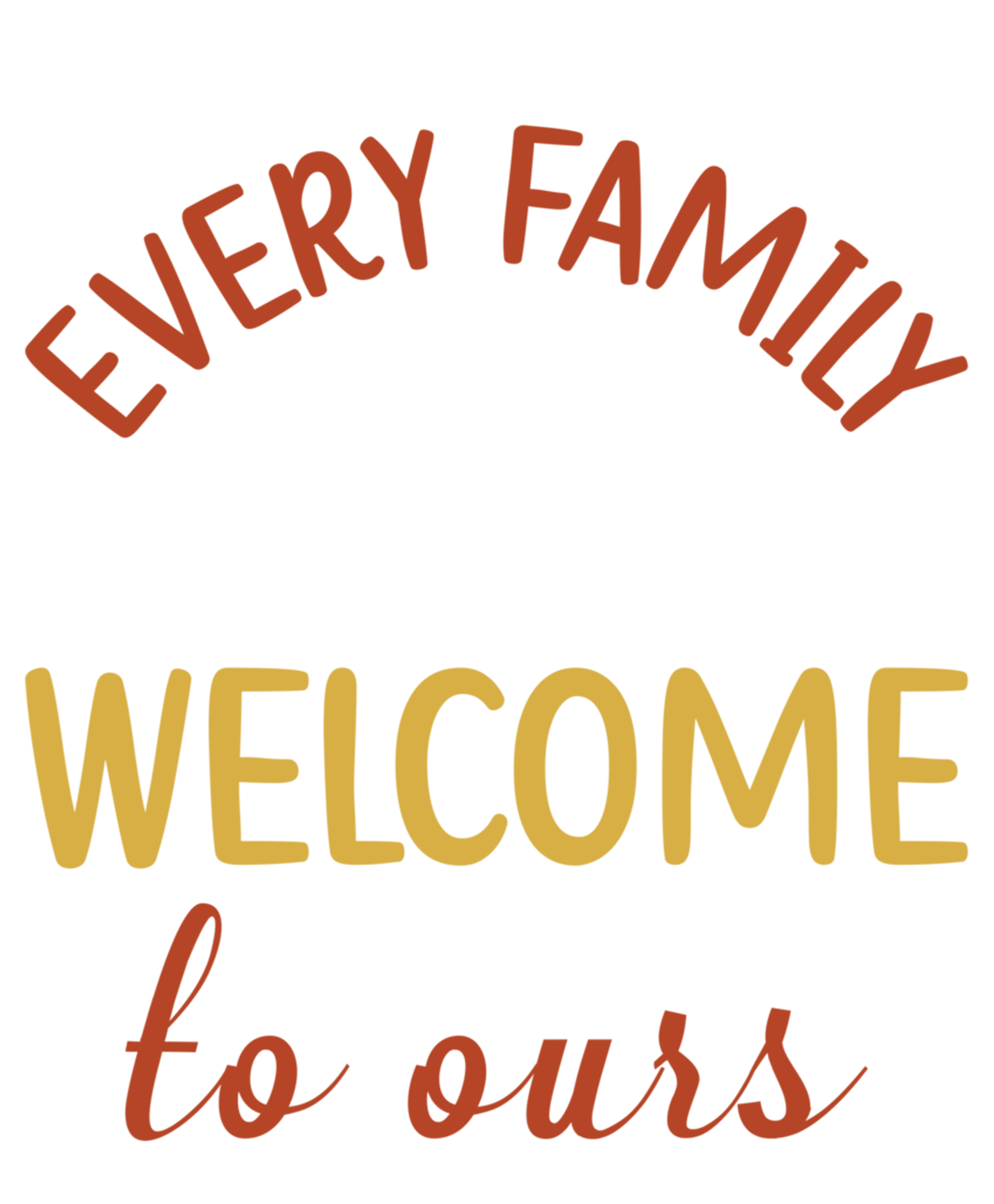 Every Family Has A Story Welcome To Ours Cute Gift V-Neck T-Shirt