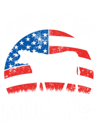 Just A Little Moody American Cow Moo Patriotic Calf 4th July Gift Tall Long Sleeve T-Shirt