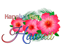 Kapalua Bay Hawaii Tropical Flowers Family Vacation Gift T-Shirt