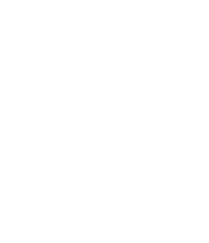 Land Of The Free Because Of The Brave Memorial Day Cute Gift Women's T-Shirt