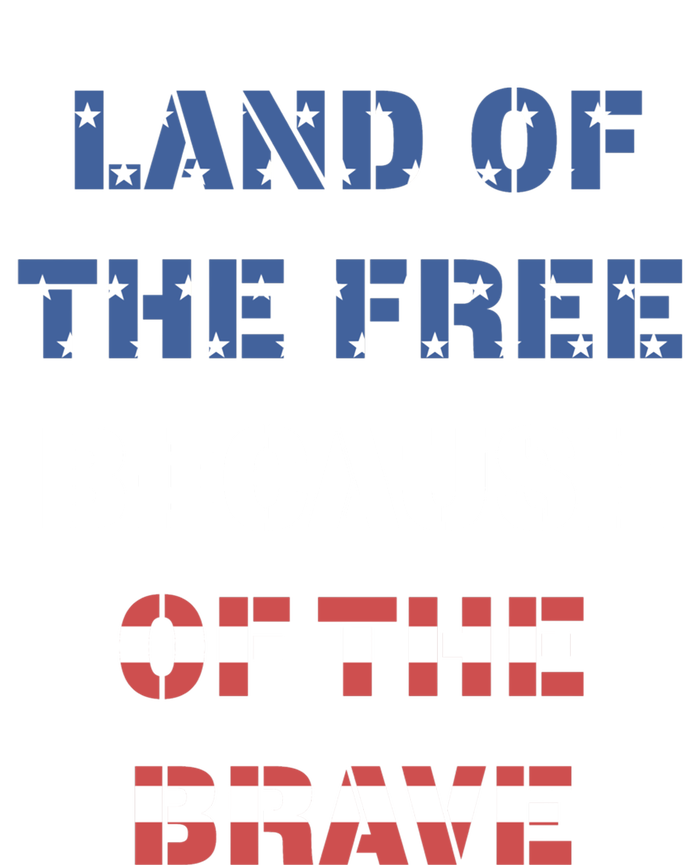 Land Of The Free Because Of The Brave Stars And Stripes Cool Gift Sustainable Beanie