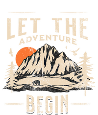 Let The Adventure Begin Trekking Hiking Vacay Vibes Gift Kids Long Sleeve Shirt