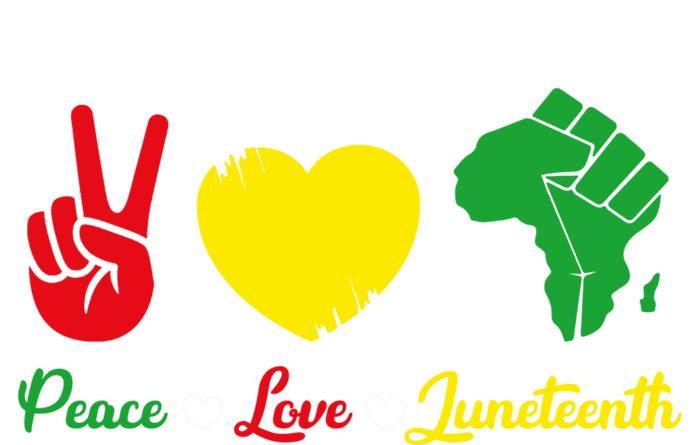 Peace Love Juneteenth Pride Black African Gift Tote Bag