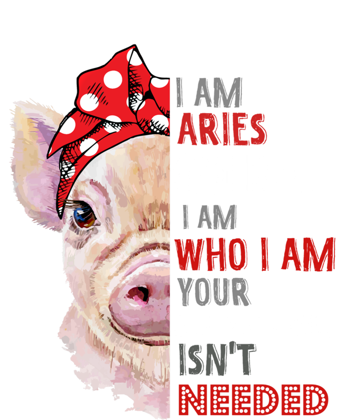 I Am Aries Who Loves Pigs Star Sign Zodiac Gift T-Shirt