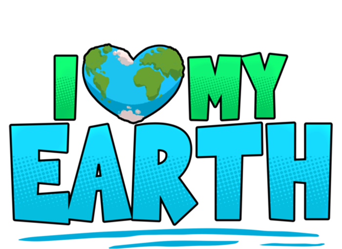 I Love My Earth Earth Day Anniversary Protect Nature Gift Short Acrylic Beanie