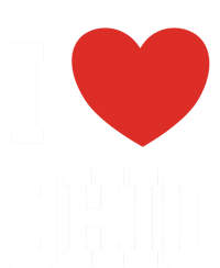 I Love Ohio Loveheart Usa State Cool Gift Valucap Bio-Washed Visor