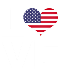 I Love Usa Funny Gift Heart Flag Usa Cute Gift T-Shirt