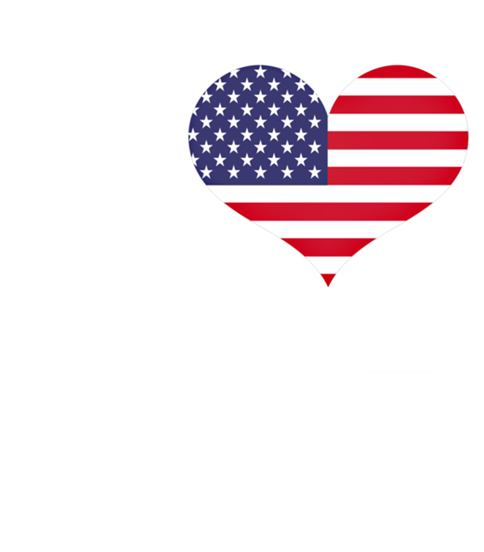 I Love Usa Funny Gift Heart Flag Usa Cute Gift T-Shirt