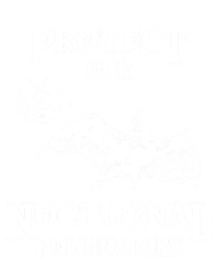 Protect Our Nocturnal Pollinators Funny Gift Bat With Moon Art Cool Gift T-Shirt