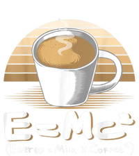 Funny Science, E=MC2 Coffee Energy Milk Coffee Formula Ladies PosiCharge Competitor Racerback Tank