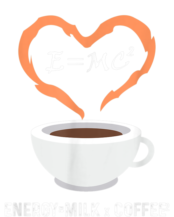 E=MC2 Funny Science Coffee Energy Milk Coffee Science 7-Panel Snapback Hat