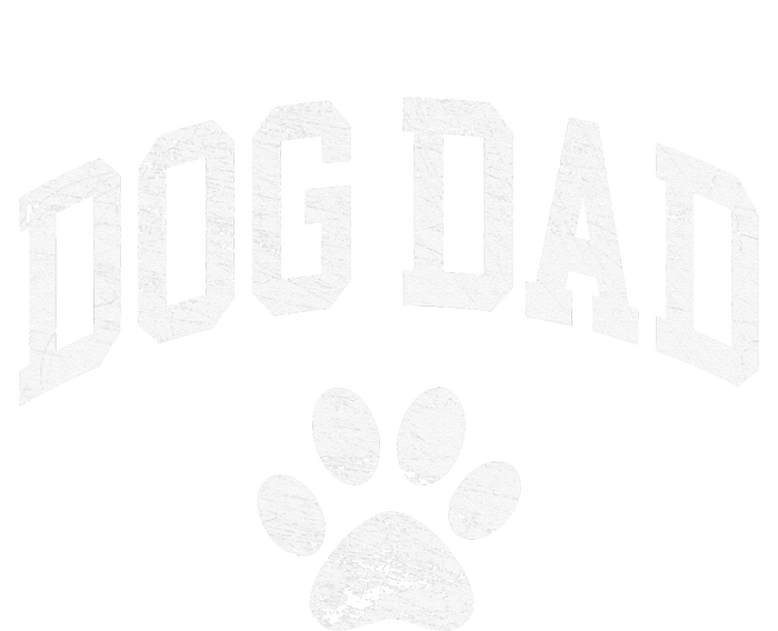 Dog Dad Vintage Distressed Design Funny Dog Paw T-Shirt