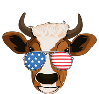 4th Of July Patriotic Cow Usa American Flag Cow Lover Farmer Gift T-Shirt