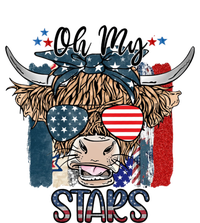 Leopard Ohmeaningful Giftmy Stars Cow American Highland Cow With 4th July Gift T-Shirt