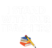 I Stand With Our Teachers support teacher & Stand Against Book Banning! Zip Tote Bag