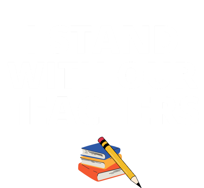 I Stand With Our Teachers support teacher & Stand Against Book Banning! Zip Tote Bag