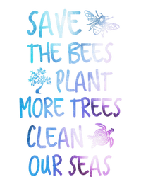 Save The Bees Plant More Trees Clean Our Seas Earth Gift Valucap Bio-Washed Visor