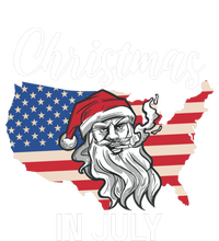 Christmas In July Santa 4th Of July American Flag Patriotici Gift Premium Hoodie