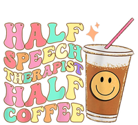 Groovy Half Speech Therapist Half Coffee SLP Speech Therapy T-Shirt