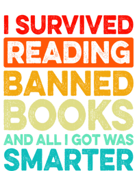 I Survived Reading Banned Books And All I Got Was Smarter Womens Funnel Neck Pullover Hood