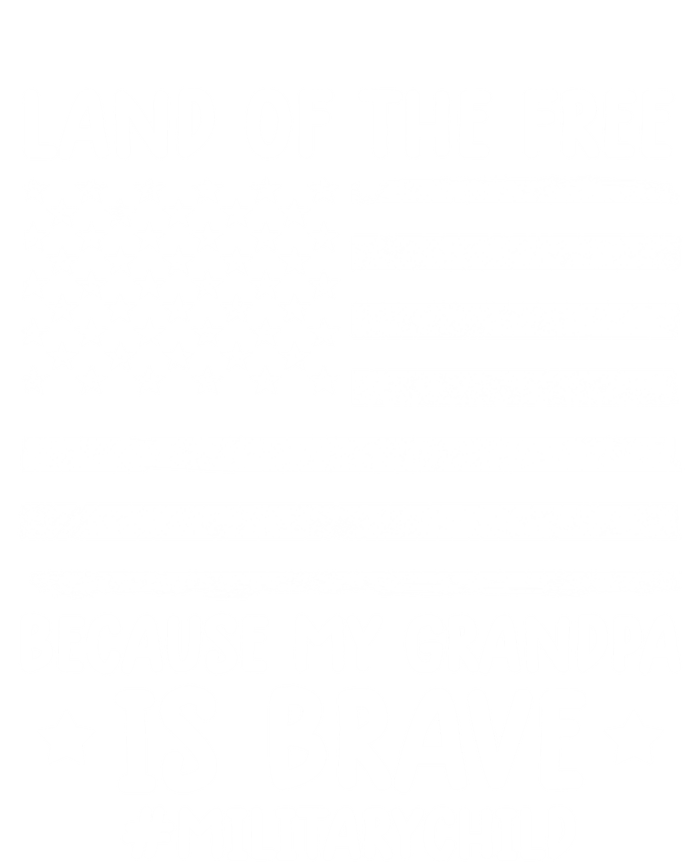 Military Land Of Free Because My Grandpis Brave Gift Tank Top