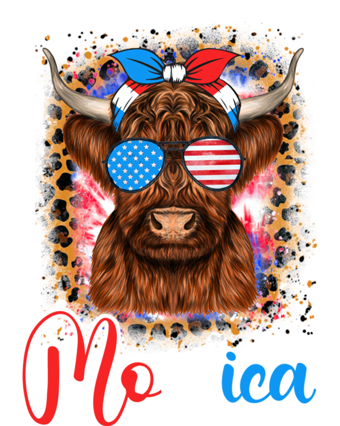 Moorica Cow 4th Of July Design Usa Patriotic Cow Gift Women's T-Shirt