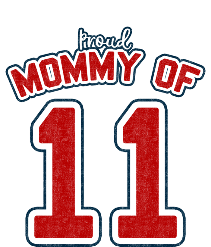 Mothers Day Gift Baseball Sports Style Proud Mommy Of 11 Gift Valucap Bio-Washed Visor