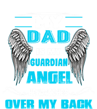 My Dad Is My Guardian Angel He Watches Over My Back Loss Dad Cool Gift Mesh Reversible Basketball Jersey Tank