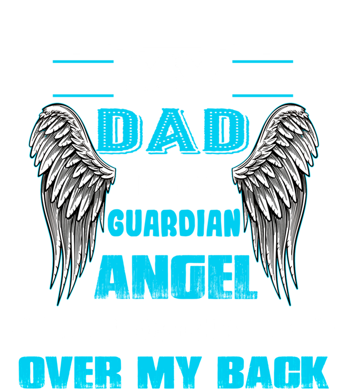 My Dad Is My Guardian Angel He Watches Over My Back Loss Dad Cool Gift Mesh Reversible Basketball Jersey Tank