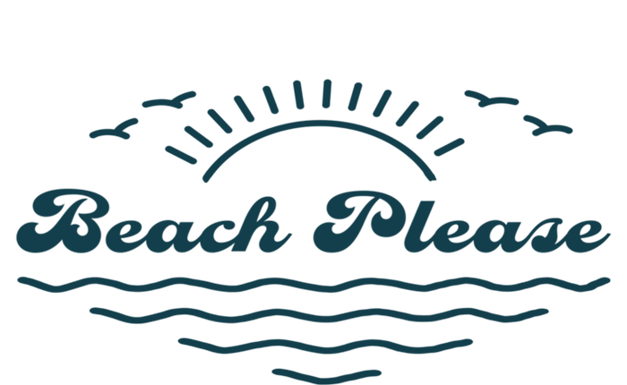 Simple “Beach Please” Graphic Gift T-Shirt