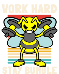 Bee Work Hard Stay Bumble Weightlifting Bees Gym Pun Humble Gift Full-Length Apron With Pockets