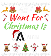 All I Want For Christmas Is AION, HODL AION, Crypto AION Logo Ladies Long Sleeve Shirt