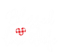 Blessed Linewife Red White Plaid Heart Line Wife Gift Women's Racerback Tank