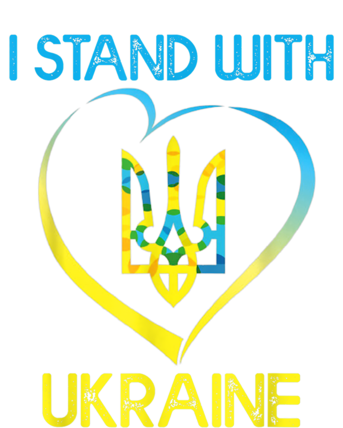 Support Ukraine I Stand With Ukraine Ukrainian Flag Funny Gift T-Shirt