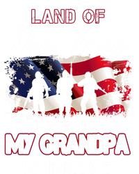 Land Of The Free Because My Grandpa Is Brave Gift Full Zip Hoodie