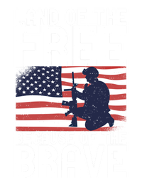 Land Of The Free Because Of The Brave Memorial Day Funny Gift Tall Sweatshirt