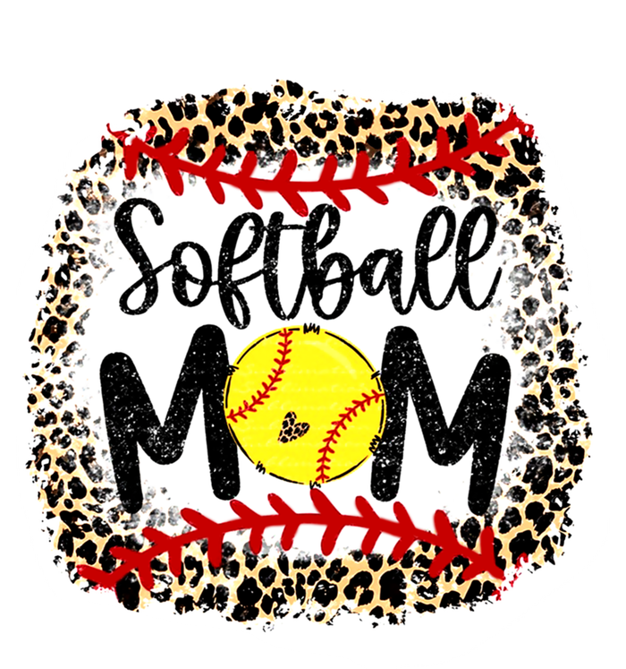 Leopard Softball Mom Funny Gift Softball Mom Meaningful Gift T-Shirt