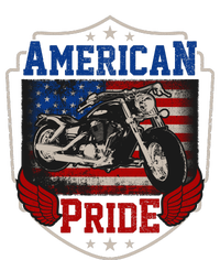 Chopper American Pride Flag Motorcycle Biker 4th Of July Softstyle Adult Sport Polo