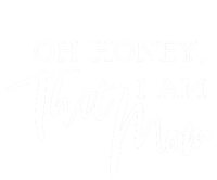 Oh Honey I Am That Mom Gift Funny Sarcastic Mom Life Humorous Gift Striped Beanie with Solid Band