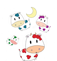 Outer Space Cute Kawaii Moo Cows Astronauts Ushi Moon Stars Great Gift T-Shirt