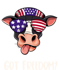 Patriotic Funny Cow Gift Fourth July Us Flag Sunglasses Gift Premium T-Shirt