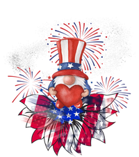 Patriotic Gnome Design Heart Sunflower Americas Independence Gift T-Shirt