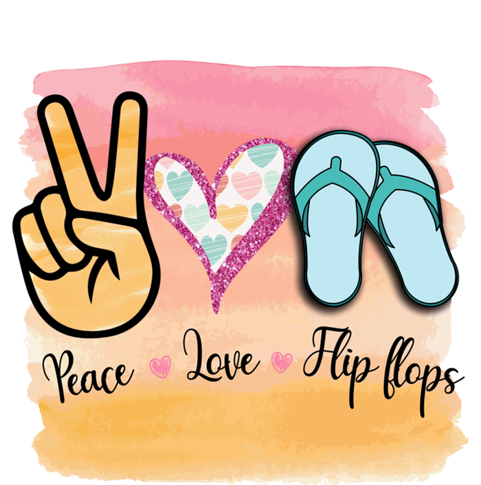 Peace Love Flip Flops Funny Hello Summer Vibes Beach Vacay Cute Gift Softstyle Adult Sport Polo