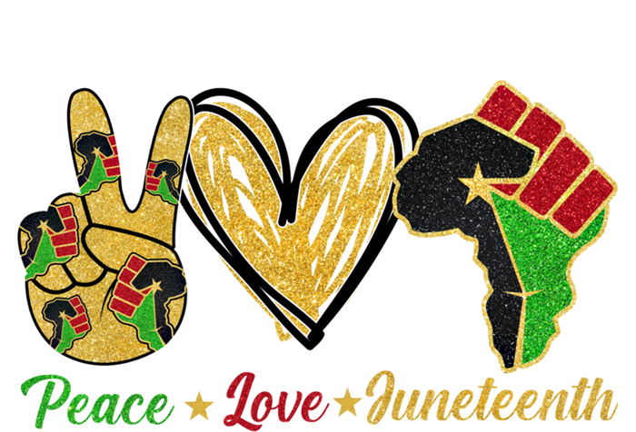 Peace Love Juneteenth African American Pride Juneteenth Funny Gift Mousepad